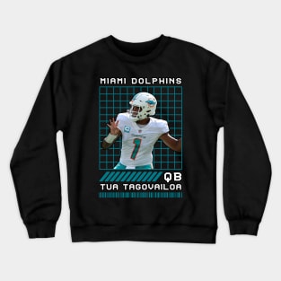 TUA TAGOVAILOA - QB - MIAMI DOLPHINS Crewneck Sweatshirt